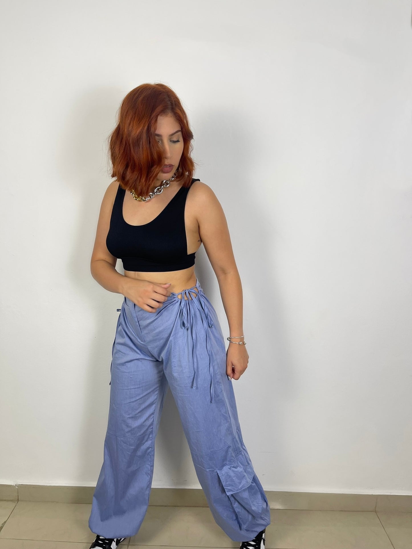 Blue Wash Cargo Pant