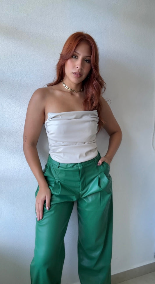 Leather Tube Top