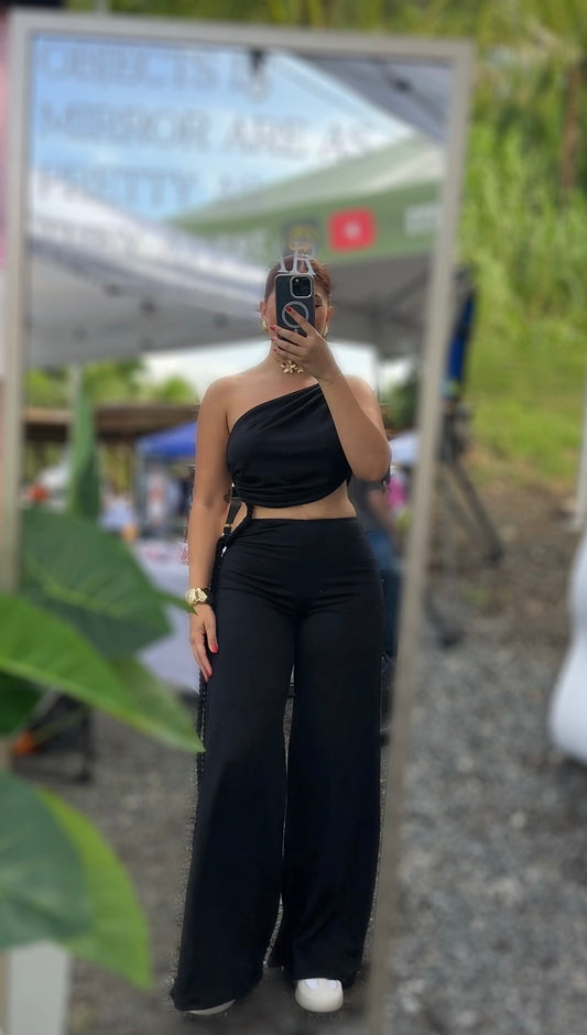 Goddess Jumpsuit Black